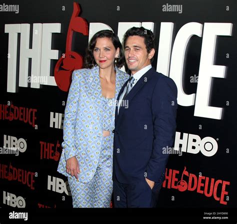 maggie gyllenhaal and james franco attending the deuce premiere held at the sva theater in new