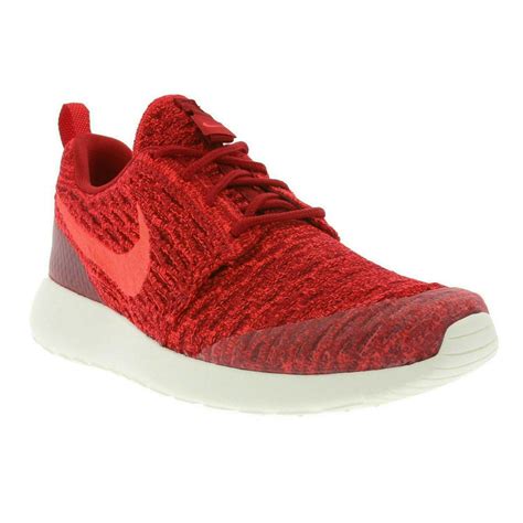 Nike Nike Women S Roshe One Flyknit Running Shoes Gym Red Bright Crimson