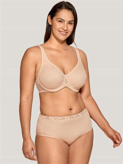 Womens Plus Size Full Coverage Bra Underwire Non Padded Smooth Lace Ebay