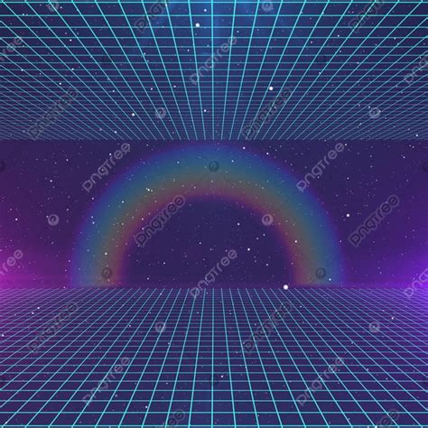 Retro Style 80s Laser Grid Sci Fi Background 80s Abstract Background