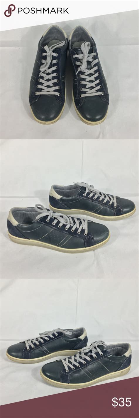 NORDSTROM Italy Blue Leather Sneakers EU 44 US 11 NORDSTROM Blue ...