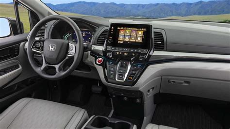 Inside, there are larger infotainment and instrument panel screens. 2021 Honda Odyssey Interior - 5110161