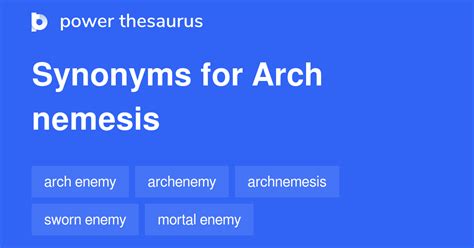 Arch Nemesis Synonyms 56 Words And Phrases For Arch Nemesis