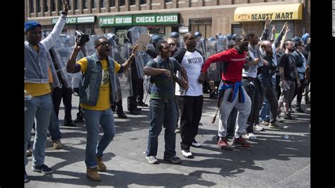 Baltimore Protests Crowds Stand Firm After Curfew