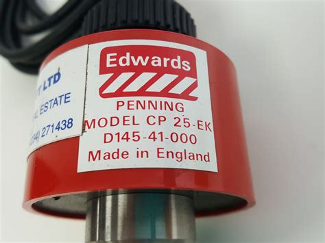 Edwards Penning Cp25 Ek Cold Cathode High Vacuum Gauge Part No D145 41 000