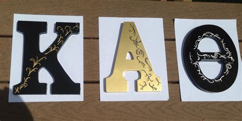 Kappa Alpha Theta Craft Wooden Letters ΚΑΘ Theta Crafts Kappa Alpha