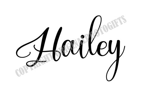 Hailey Svg Names Svg Beautiful Baby Names Svg Baby Infant Etsy