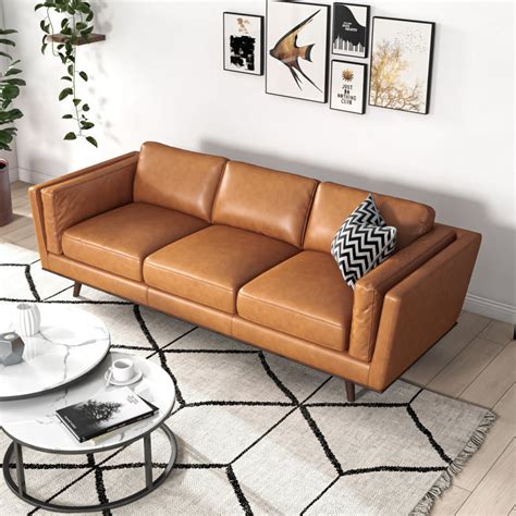 Camel Leather Sofa Decorating Ideas Home Design Ideas