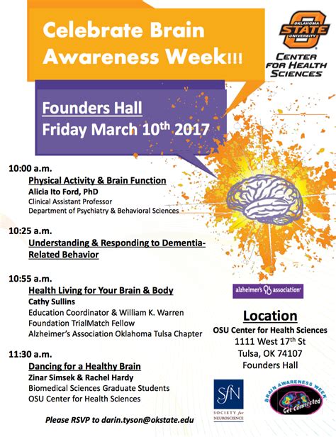 Brain Awareness Week At Osu Center For Health Sciences March 10th