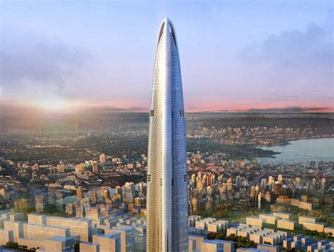Wuhan greenland center is an under construction skyscraper in wuhan, china.due to airspace regulations, it has been redesigned so its height does not exceed 500 meters above sea level. AS+GG's Aerodynamic Wuhan Greenland Center To Be World's ...