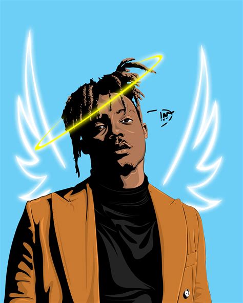 Juice wrld drawings art rapper art. Juice Wrld Vector Illustration. | Illustration, Rapper art ...