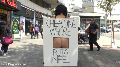 Cheating Wifes Big Hot Ass Shamed Fully Naked In Public Display Kink