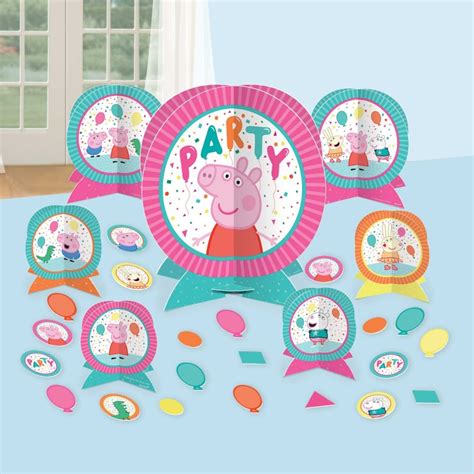 Peppa Pig Party Decorations Decorating Kits Confetti Party Table