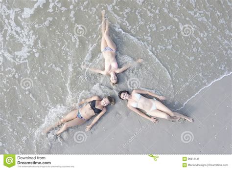 Women Lying On Beach Stock Image Image Of Vacation Holiday