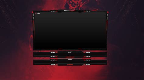 Free Twitch Overlay Template 2018 2 On Behance Overlays Twitch