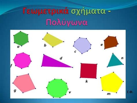 Γεωμετρικά σχήματα Πολύγωνα