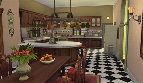 The Sims 4 Download Casa Martina Kitchen Sims 4 Kitchen Sims House