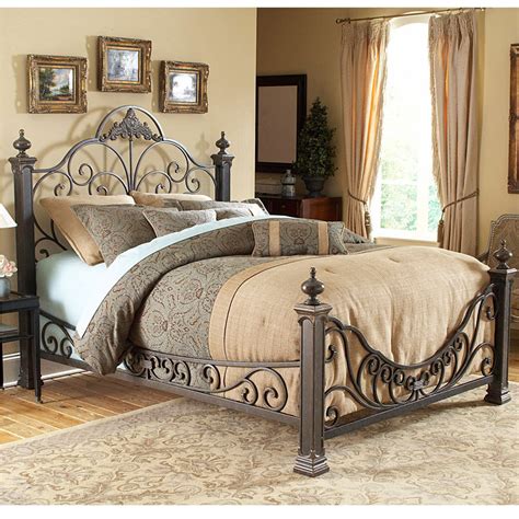 Fashion Bed Group Baroque Metal Bed B11895