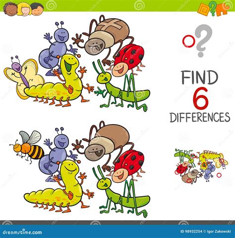 Spot The Differences Vector Illustration 63562126