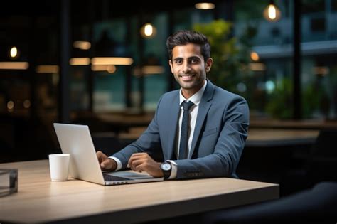 Premium Ai Image Indian Handsome Businessman Working In The Corporate