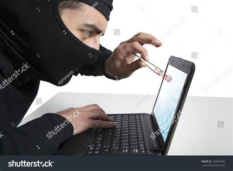 Sign up for free today. Concept Of Hacker And Virus With Laptop Stock Photo ...