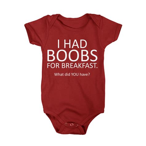 I Had Boobs For Breakfast Onesie Shop With Cre
