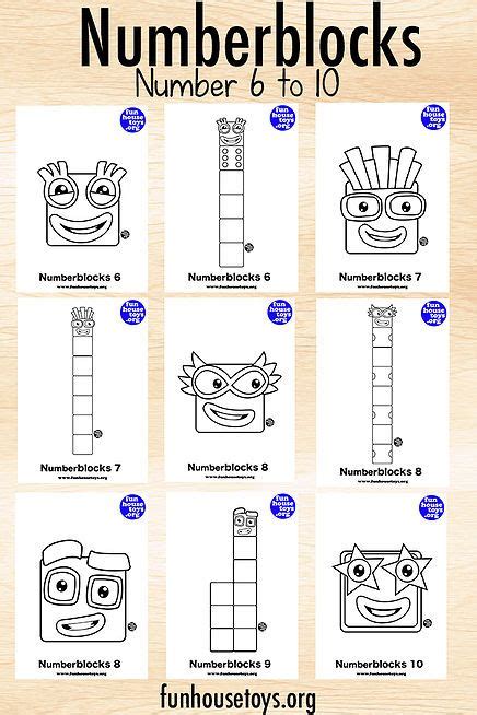 Numberblocks 20 Coloring Pages Coloring My Page