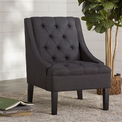 A tub chair or contemporary armchair can be a perfect complement to your sofa arrangement. Three Posts Vienna Twilight Upholstered Arm Chair ...