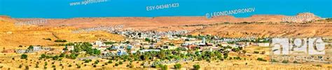 Panorama Of Tataouine A City In Southern Tunisia North Africa Stock