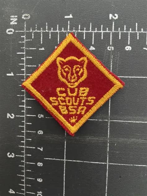 Vintage Bear Cub Rank Insignia Patch Bsa Boy Scouts Of America Uniform