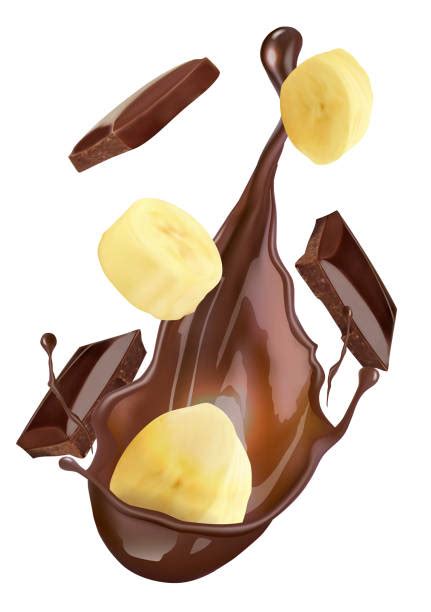 Chocolate Dipped Bananas Illustrations Royalty Free Vector Graphics