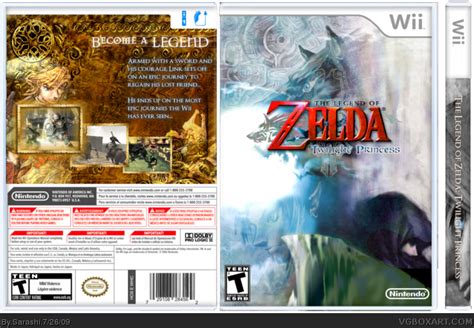The Legend Of Zelda Twilight Princess Wii Box Art Cover By Sarashi