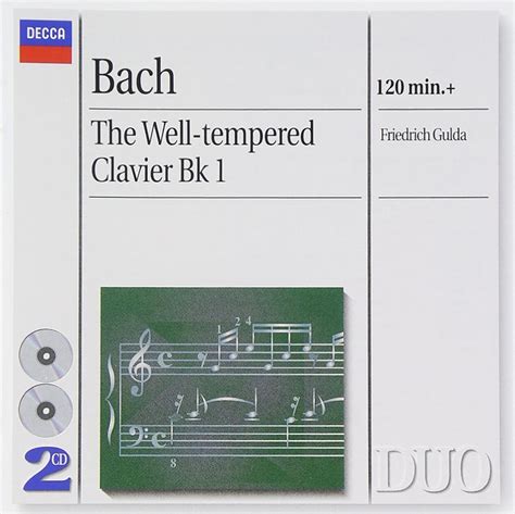 Bach The Well Tempered Clavier Book 1 Jean Sébastian Bach Friedrich