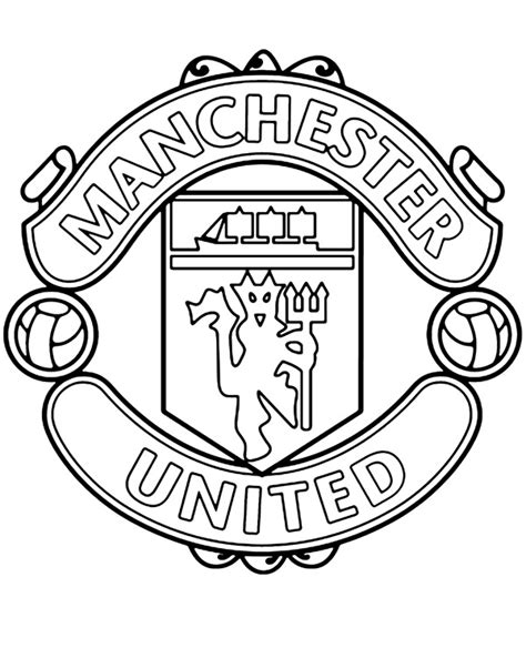Some logos are clickable and available in large sizes. Kolorowanka z herbem Manchester United do wydruku