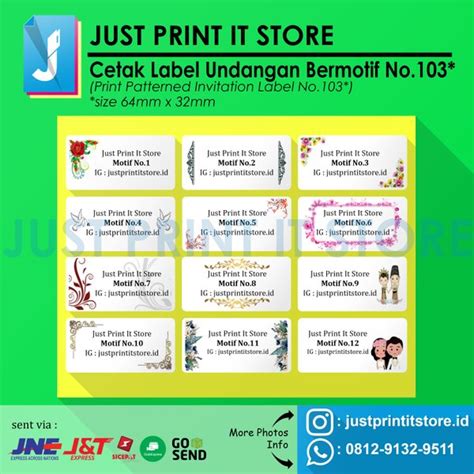 Download Format Label Undangan 103 Excel Awarepofe