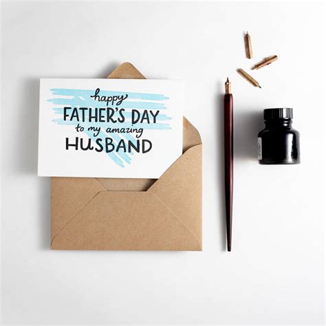 Happy Fathers Day To My Husband Card By Hunter Paper Co