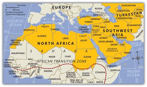 North Africa And Southwest Asia African Countries Map North Africa