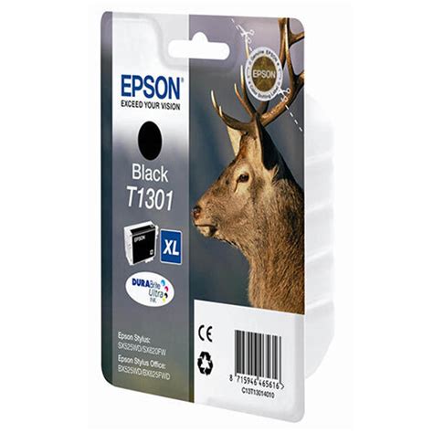 Epson T1301 Xl Black High Capacity Ink Cartridge Stag C13t13014010