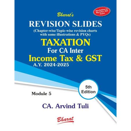 Bharat CA Inter Taxation Income Tax GST Revision Slides