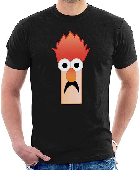 Disney The Muppets Beaker Character Head Mens T Shirt Uk