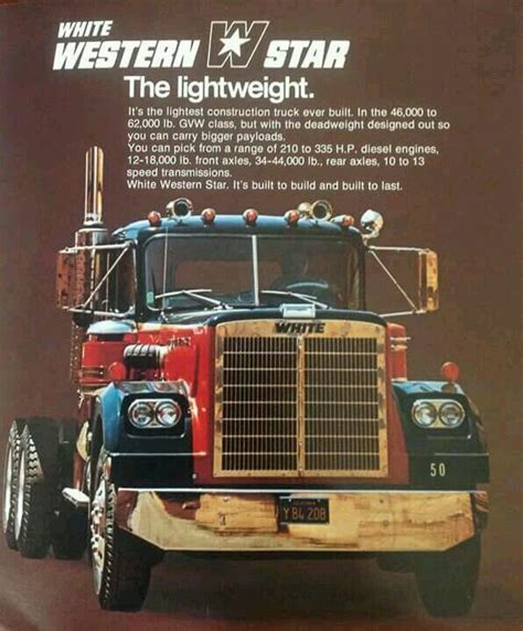 Pin By Lew Brockmann On Billy Anderson Western Star Trucks White