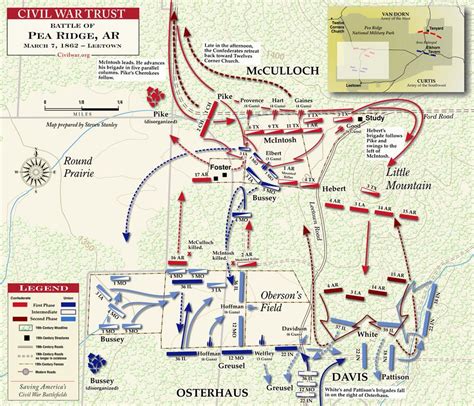 Pea Ridge Leetown Fight Mar 7 1862 American Battlefield Trust