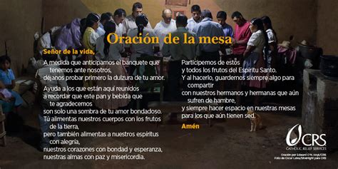 Oración De La Mesa Catholic Relief Services Crs