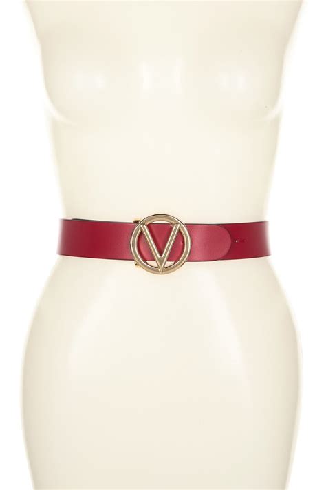 Valentino By Mario Valentino Giusy Leather Belt Small Nordstrom Rack