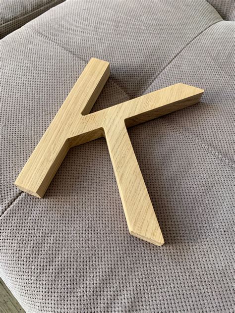 Freestanding Letters Custom Oak Wood Letters Personalised Etsy