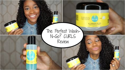 the perfect wash and go curls blueberry bliss demo review youtube