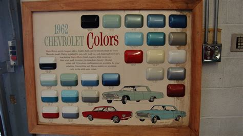Chevrolet Dealership Poster And Color Chart N65 Kissimmee 2017