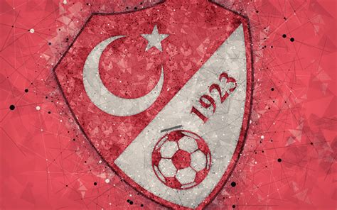 Download Wallpapers Turkey National Football Team 4k Geometric Art