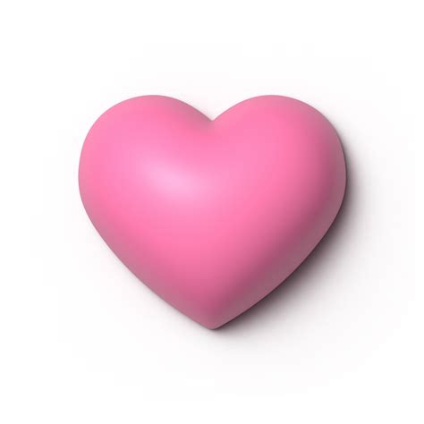 3d Pink Heart Shape 20032596 Png