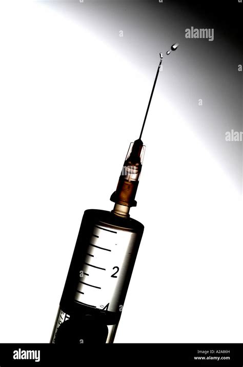 Injection Needle Drop Symbol Stock Photo Alamy